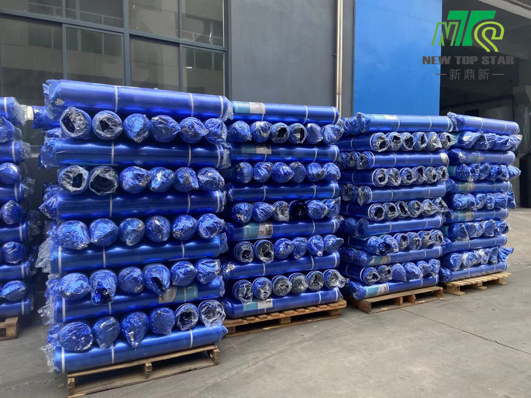 3 In 1 Acoustic Floor Underlayment Blue Aluminium Film Noise Reducing Underlay